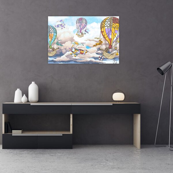 Slika - Odprava v oblakih (90x60 cm)