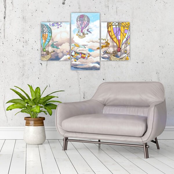 Slika - Odprava v oblakih (90x60 cm)