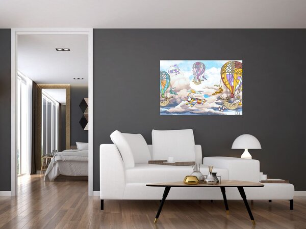 Slika - Odprava v oblakih (90x60 cm)