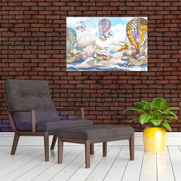 Slika - Odprava v oblakih (90x60 cm)