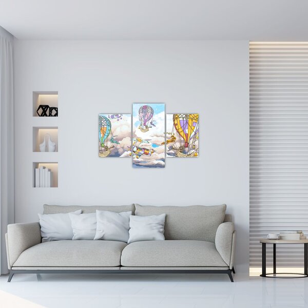 Slika - Odprava v oblakih (90x60 cm)