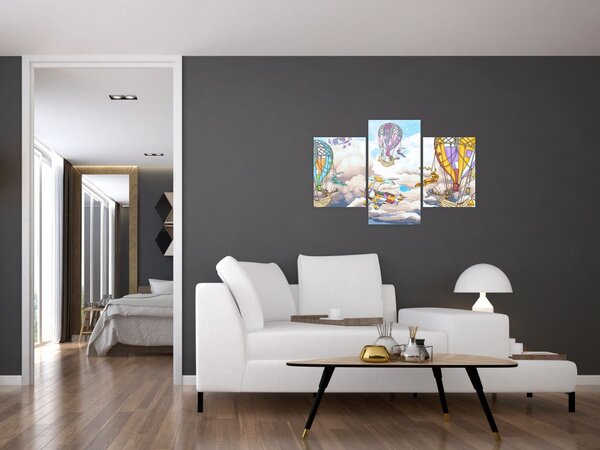 Slika - Odprava v oblakih (90x60 cm)