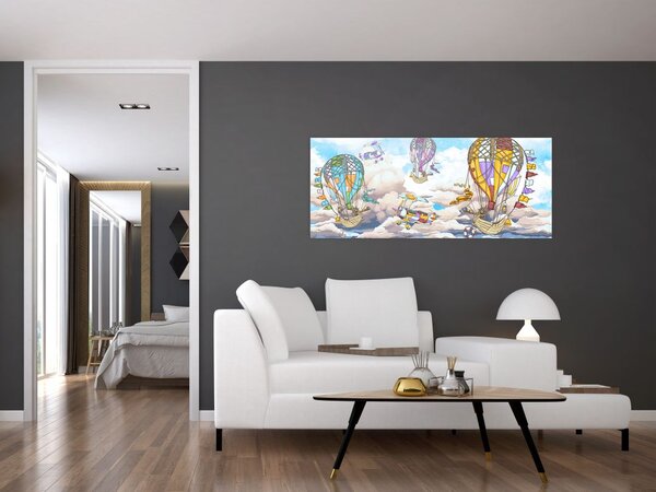 Slika - Odprava v oblakih (120x50 cm)