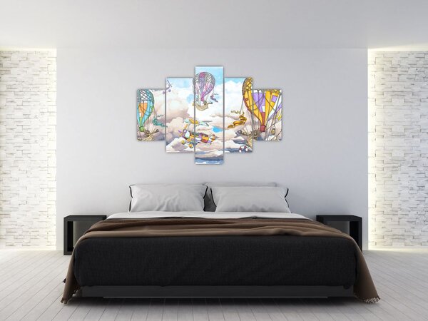 Slika - Odprava v oblakih (150x105 cm)