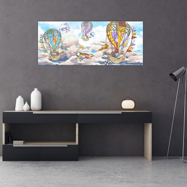 Slika - Odprava v oblakih (120x50 cm)