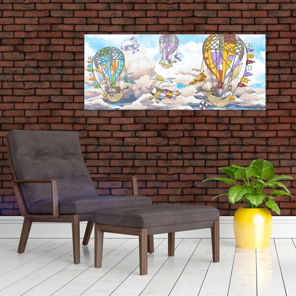 Slika - Odprava v oblakih (120x50 cm)