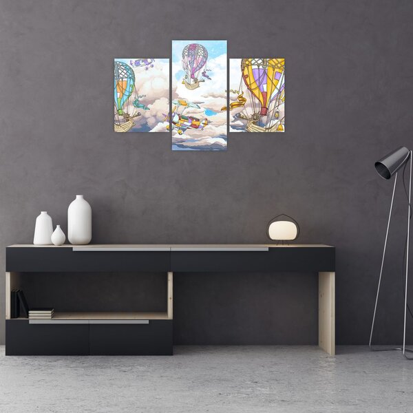 Slika - Odprava v oblakih (90x60 cm)