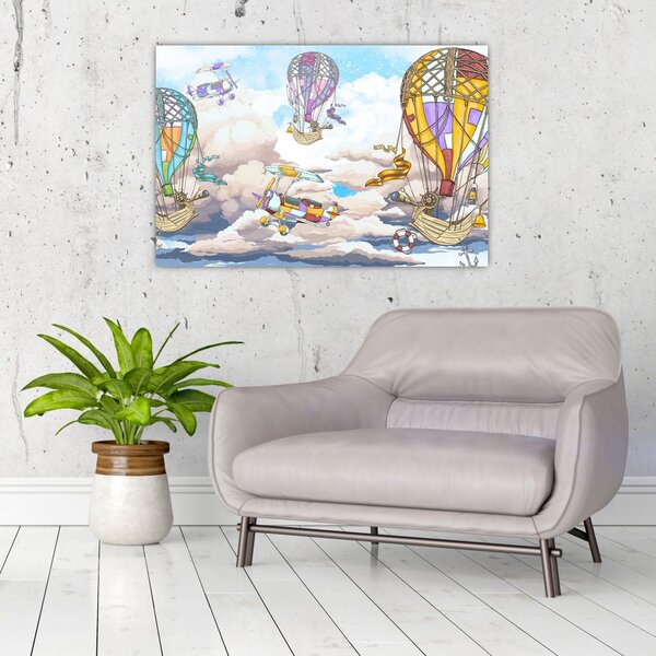 Slika - Odprava v oblakih (90x60 cm)
