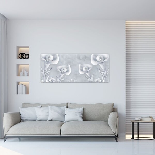 Slika - Biserne rože (120x50 cm)