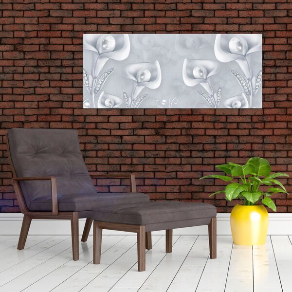 Slika - Biserne rože (120x50 cm)