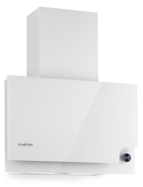 Klarstein Amelia, kuhinjska napa, 123 W, 60 x 47 x 23,5 cm, LED okretni regulator osjetljiv na dodir, bijela