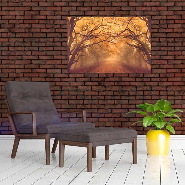 Slika ceste u jesenskom krajoliku (90x60 cm)