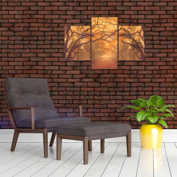 Slika ceste u jesenskom krajoliku (90x60 cm)