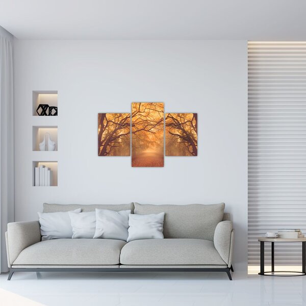 Slika ceste u jesenskom krajoliku (90x60 cm)