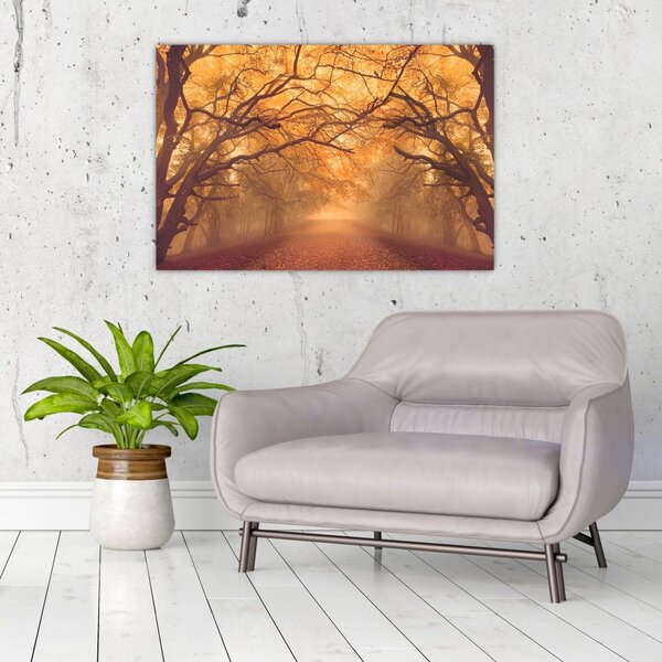 Slika ceste u jesenskom krajoliku (90x60 cm)