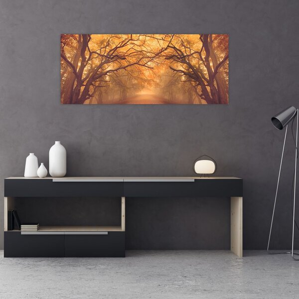 Slika ceste u jesenskom krajoliku (120x50 cm)
