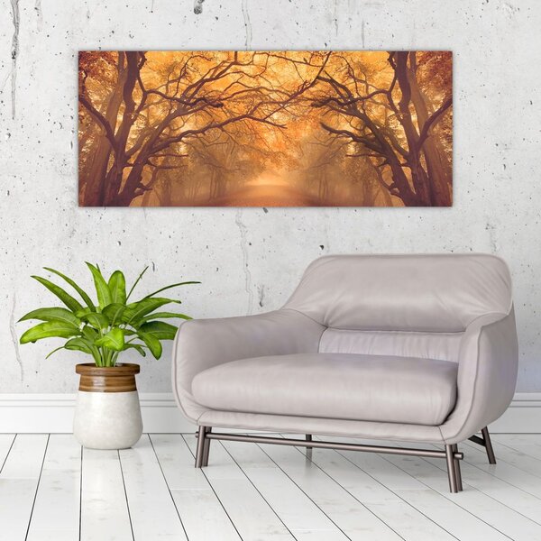 Slika ceste u jesenskom krajoliku (120x50 cm)