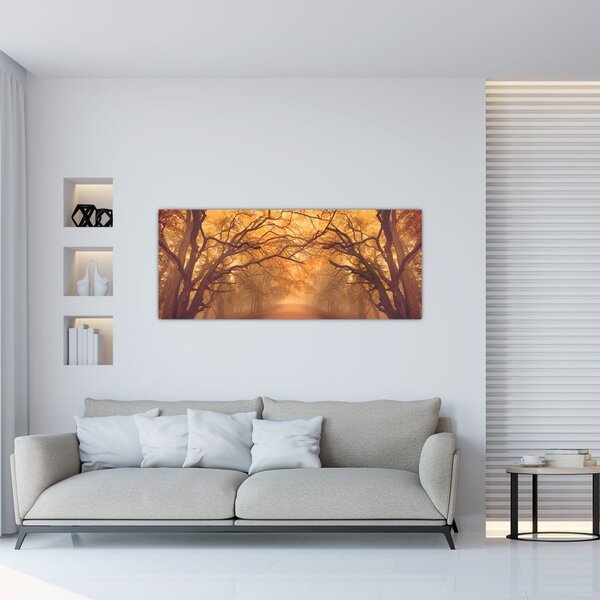 Slika ceste u jesenskom krajoliku (120x50 cm)