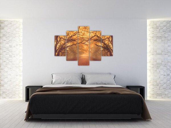 Slika ceste u jesenskom krajoliku (150x105 cm)