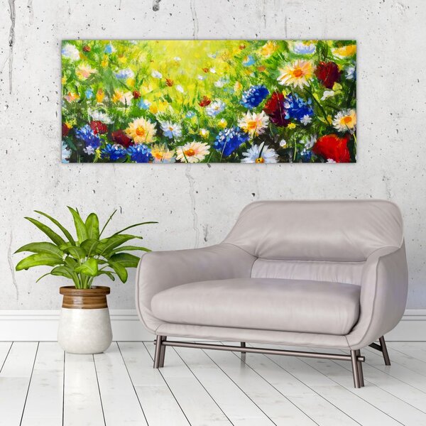 Slika divljeg cvijeća (120x50 cm)