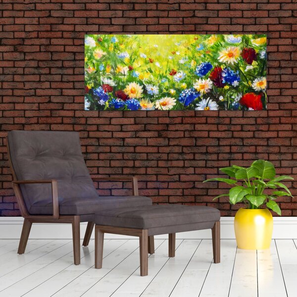 Slika divljeg cvijeća (120x50 cm)