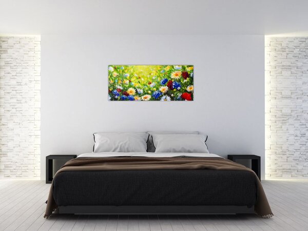 Slika divljeg cvijeća (120x50 cm)