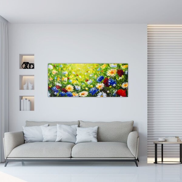 Slika divljeg cvijeća (120x50 cm)