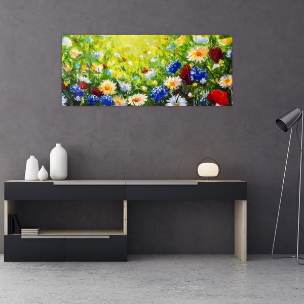Slika divljeg cvijeća (120x50 cm)
