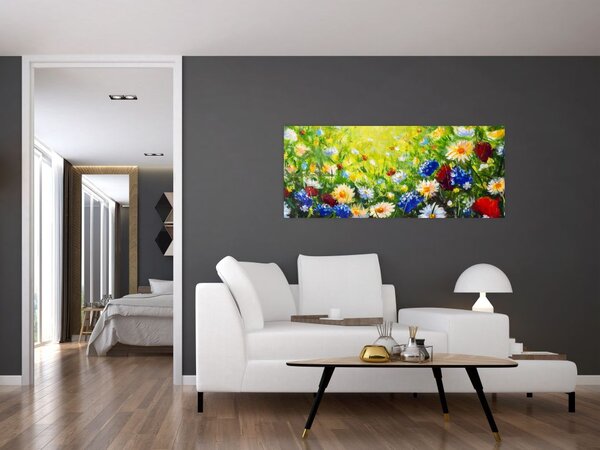 Slika divljeg cvijeća (120x50 cm)