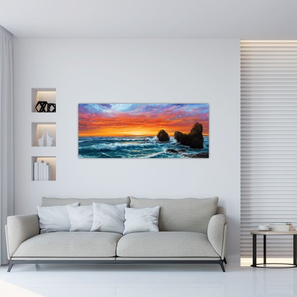 Slika - Zalazak sunca (120x50 cm)