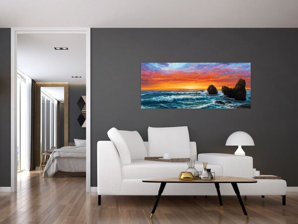 Slika - Zalazak sunca (120x50 cm)