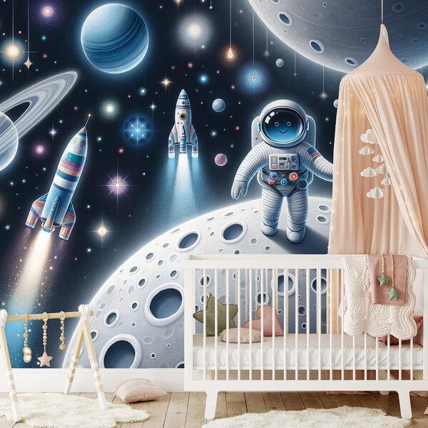 Tapeta dječji svemir s astronautima