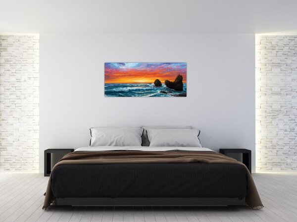 Slika - Zalazak sunca (120x50 cm)