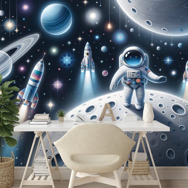 Tapeta dječji svemir s astronautima