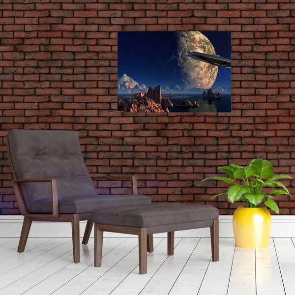 Slika - Dolazak vanzemaljaca (70x50 cm)