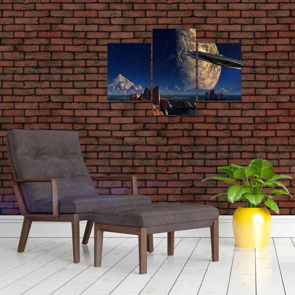 Slika - Dolazak vanzemaljaca (90x60 cm)