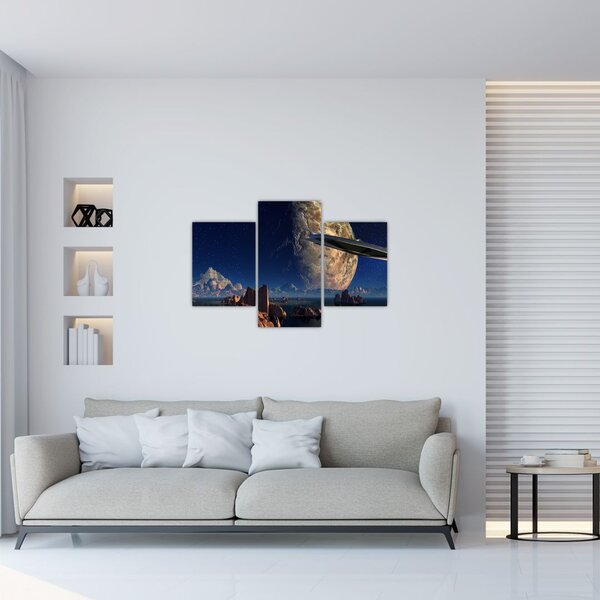 Slika - Dolazak vanzemaljaca (90x60 cm)