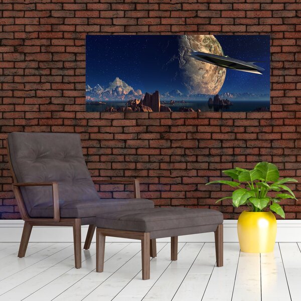 Slika - Dolazak vanzemaljaca (120x50 cm)