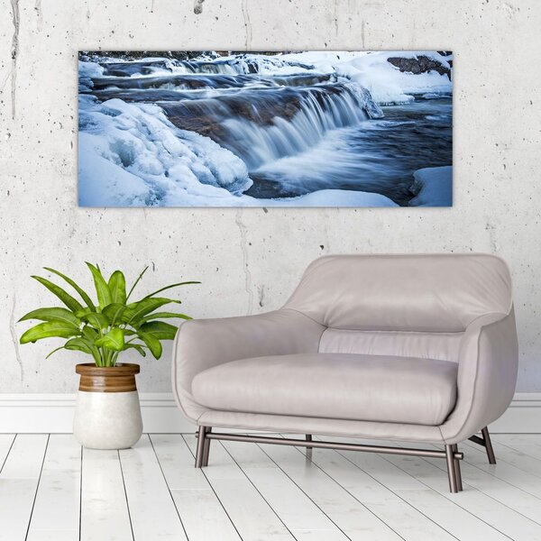 Slika rijeke zimi (120x50 cm)