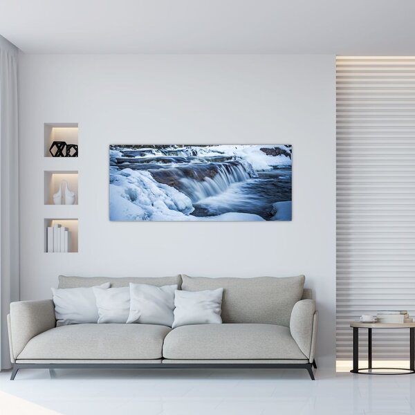 Slika rijeke zimi (120x50 cm)