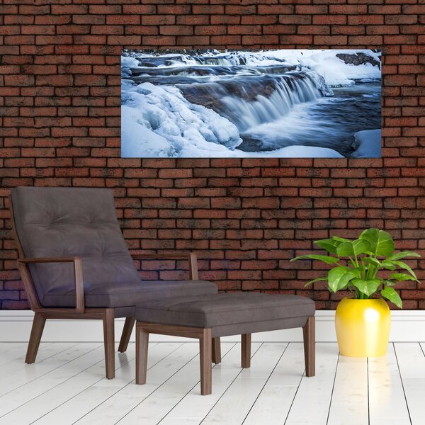 Slika rijeke zimi (120x50 cm)