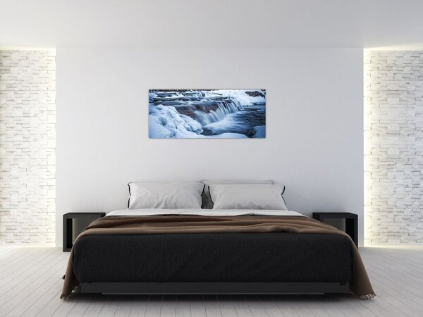 Slika rijeke zimi (120x50 cm)