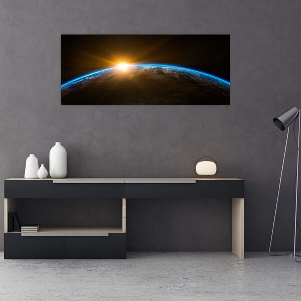 Slika planeta Zemlje iz svemira (120x50 cm)