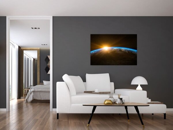 Slika planeta Zemlje iz svemira (90x60 cm)