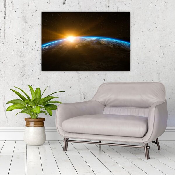 Slika planeta Zemlje iz svemira (90x60 cm)