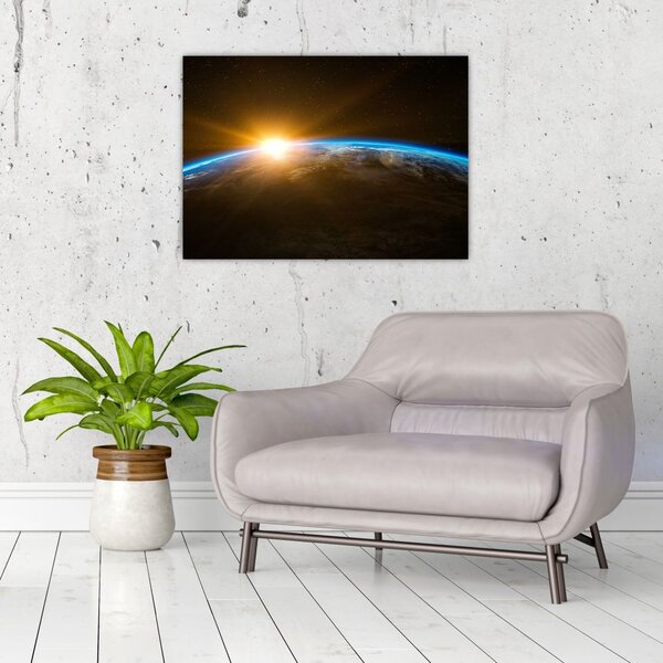Slika planeta Zemlje iz svemira (70x50 cm)