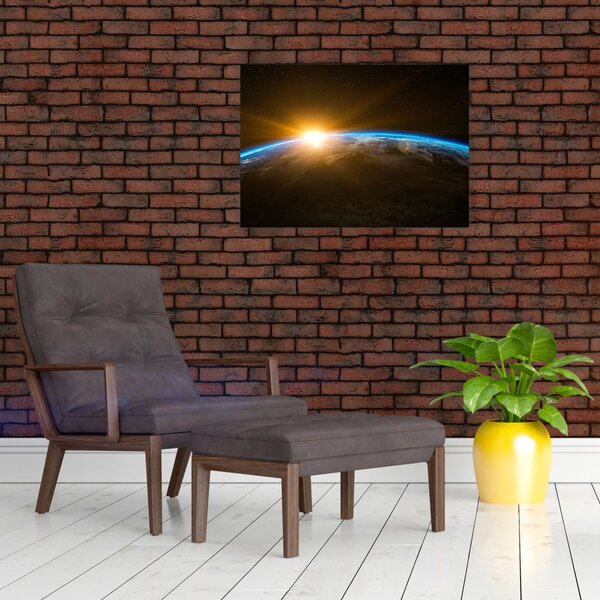 Slika planeta Zemlje iz svemira (70x50 cm)