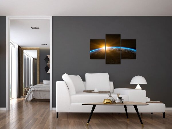 Slika planeta Zemlje iz svemira (90x60 cm)