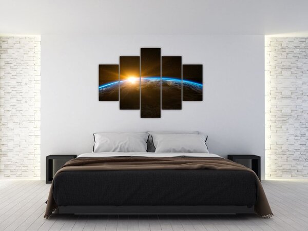 Slika planeta Zemlje iz svemira (150x105 cm)