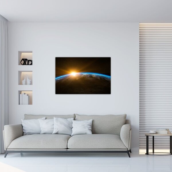 Slika planeta Zemlje iz svemira (90x60 cm)